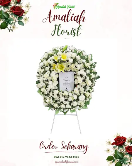 Krans Bunga Duka Kemanukan